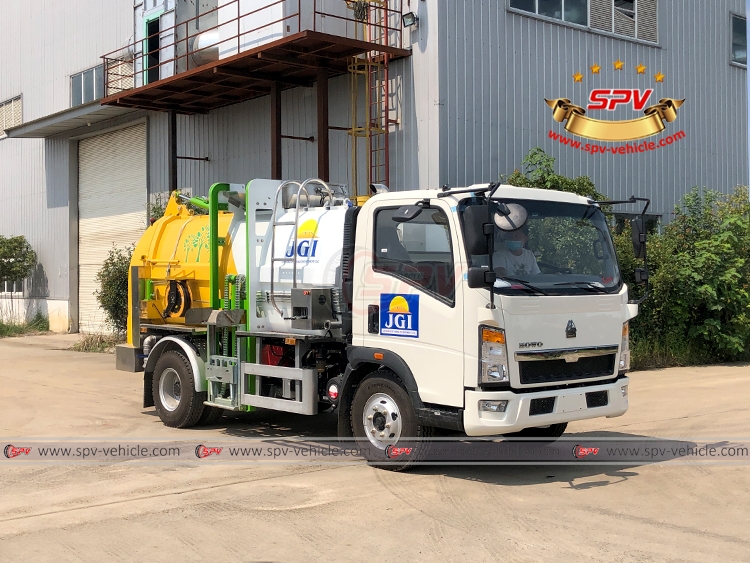 5 CBM Kitchen Waste Disposal Truck Sinotruk HOWO - RF